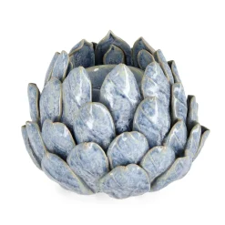 Porta candela in ceramica Masami Ø17,5 cm azzurro