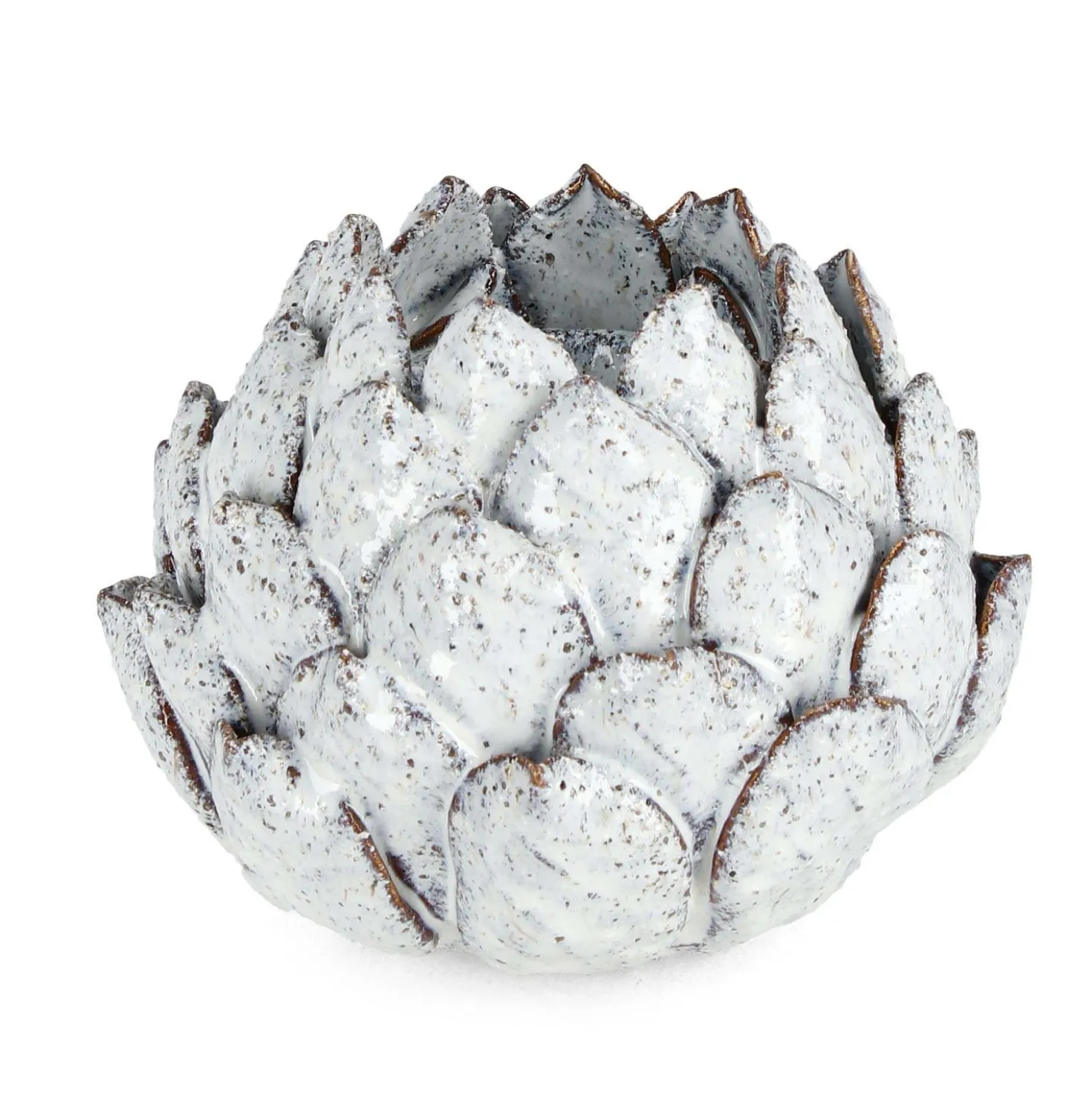 Porta candela in ceramica Masami Ø17,5 cm bianco