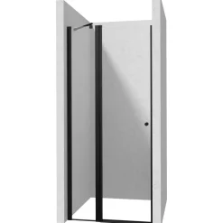 Porta doccia girevole Idrostile 80x200 cm Nero