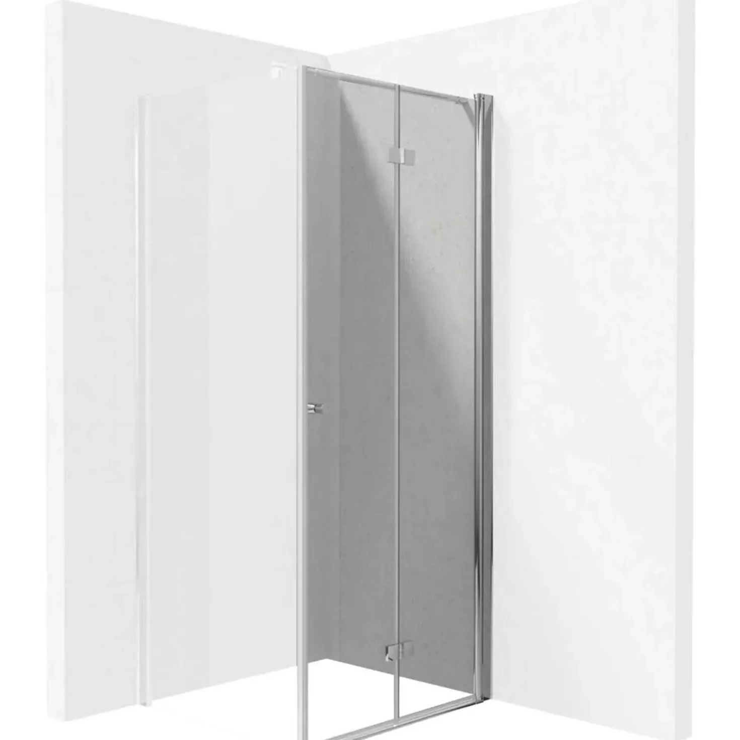 Porta doccia pieghevole Idrostile Coliseo 90x200 cm Cromo