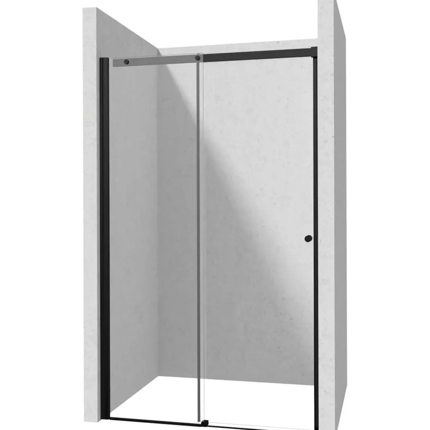 Porta doccia scorrevole Idrostile 160x200 cm Nero