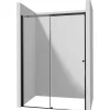 Porta doccia scorrevole Idrostile 180x200 cm Nero