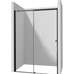 Porta doccia scorrevole Idrostile 180x200 cm Nero