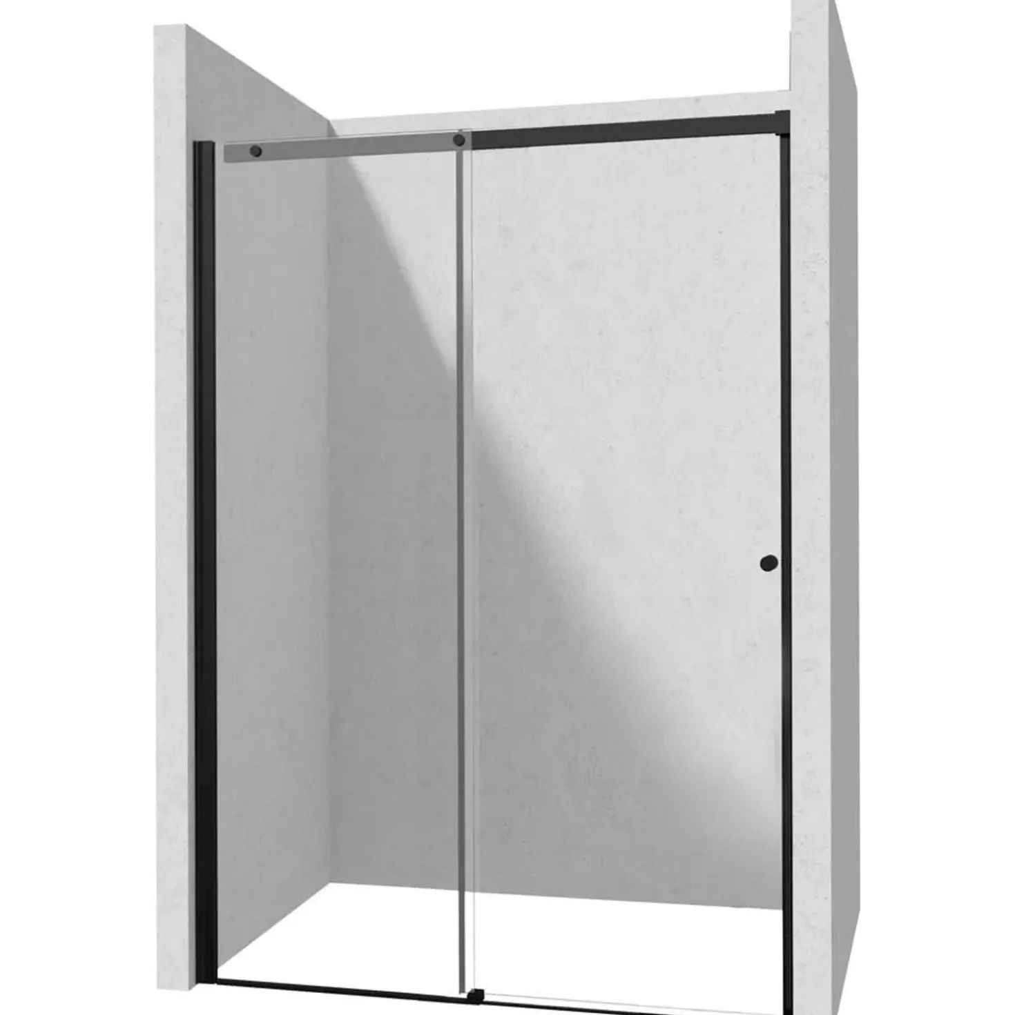 Porta doccia scorrevole Idrostile 180x200 cm Nero
