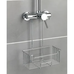 Porta oggetti doccia Milo appendibile in acciaio inox