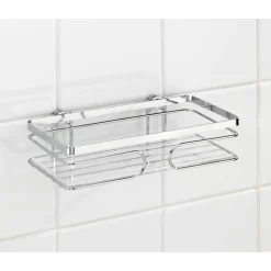 Porta oggetti doccia Premium in acciaio inox