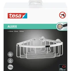 Porta oggetti doccia Tesa Aluxx singola in alluminio cromato