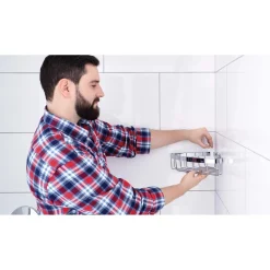 Porta oggetti doccia Tesa Aluxx singola in alluminio cromato