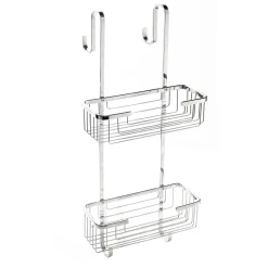 Porta oggetti doccia Top Line in acciaio inox lucido