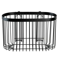 Porta oggetti doccia Wenko Classic Plus Black in acciaio nero