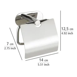 Porta rotolo in acciaio Wenko Orea Shine 12,5x14 cm