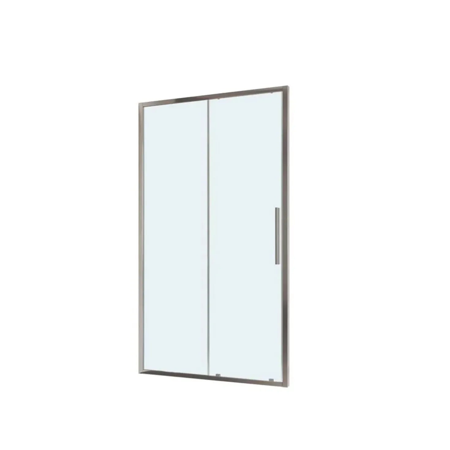Porta scorrevole doccia a 2 ante estensione cm 117-121 cromo trasparente