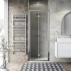 Porta soffietto doccia 2 ante 87/91 cm cromo