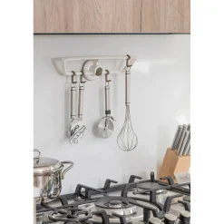 Porta utensili da cucina 8 ganci 29,3x8 cm
