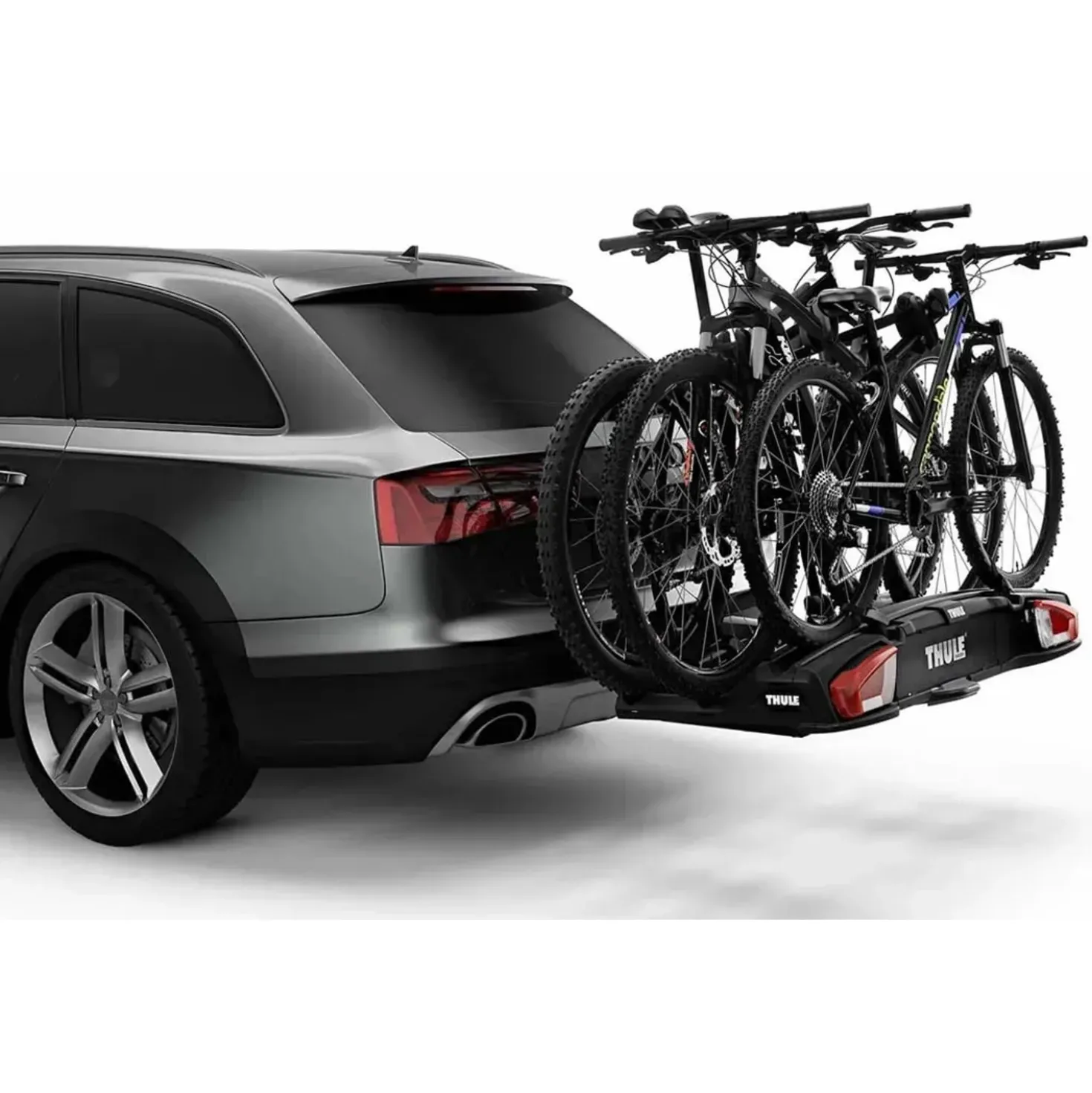 Portabici da gancio traino VeloSpace XT 3 bici 13 poli nero