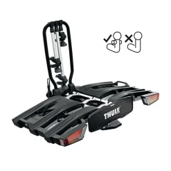 Portabici da gancio traino EasyFold XT 3 bici 13 poli Fix4Bike