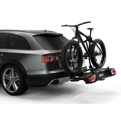 Portabici da gancio traino VeloSpace XT 2 bici 13 poli nero