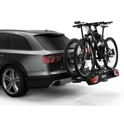 Portabici da gancio traino VeloSpace XT 2 bici 13 poli nero