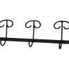 Portabito in ferro battuto leggero 3 posti 225 x 60 mm