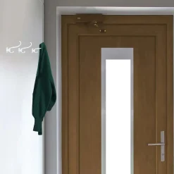 Portabito in zama 80x30 mm bianco opaco