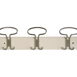 Portabito tre posti in legno laccato bianco h. 70 x 420 mm