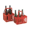 Portabottiglie vino cestello 6 posti rosso