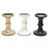 Portacandela in legno Ø11,3xH16 cm colori assortiti