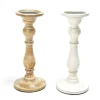 Portacandela in legno Ø12,6xH29 cm colori assortiti