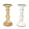 Portacandela in legno Ø10,2xH21,5 cm colori assortiti