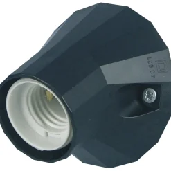 Portalampada a parete Düwi nero 100 W