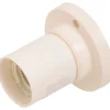 Portalampada E27 bianco 75 W