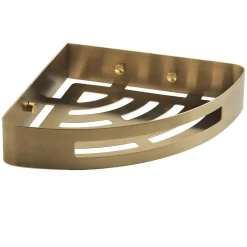 Portaoggetti doccia Nerva angolare inox 304 oro spazzoalto
