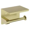 Portarotolo a parete con ripiano Idrostile 133x105 mm oro spazzolato