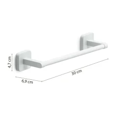 Portasalviette Tonga 30 cm bianco matt