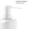 Portasapone bagno Brenda in resina bianco matt