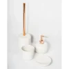 Portasapone bagno Clizia in ceramica bianco