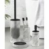 Portasapone bagno Marmor in vetro satinato effetto marmo