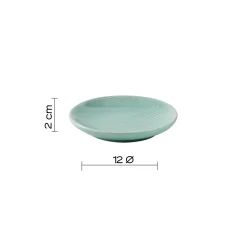 Portasapone bagno Sabina in ceramica acquamarina
