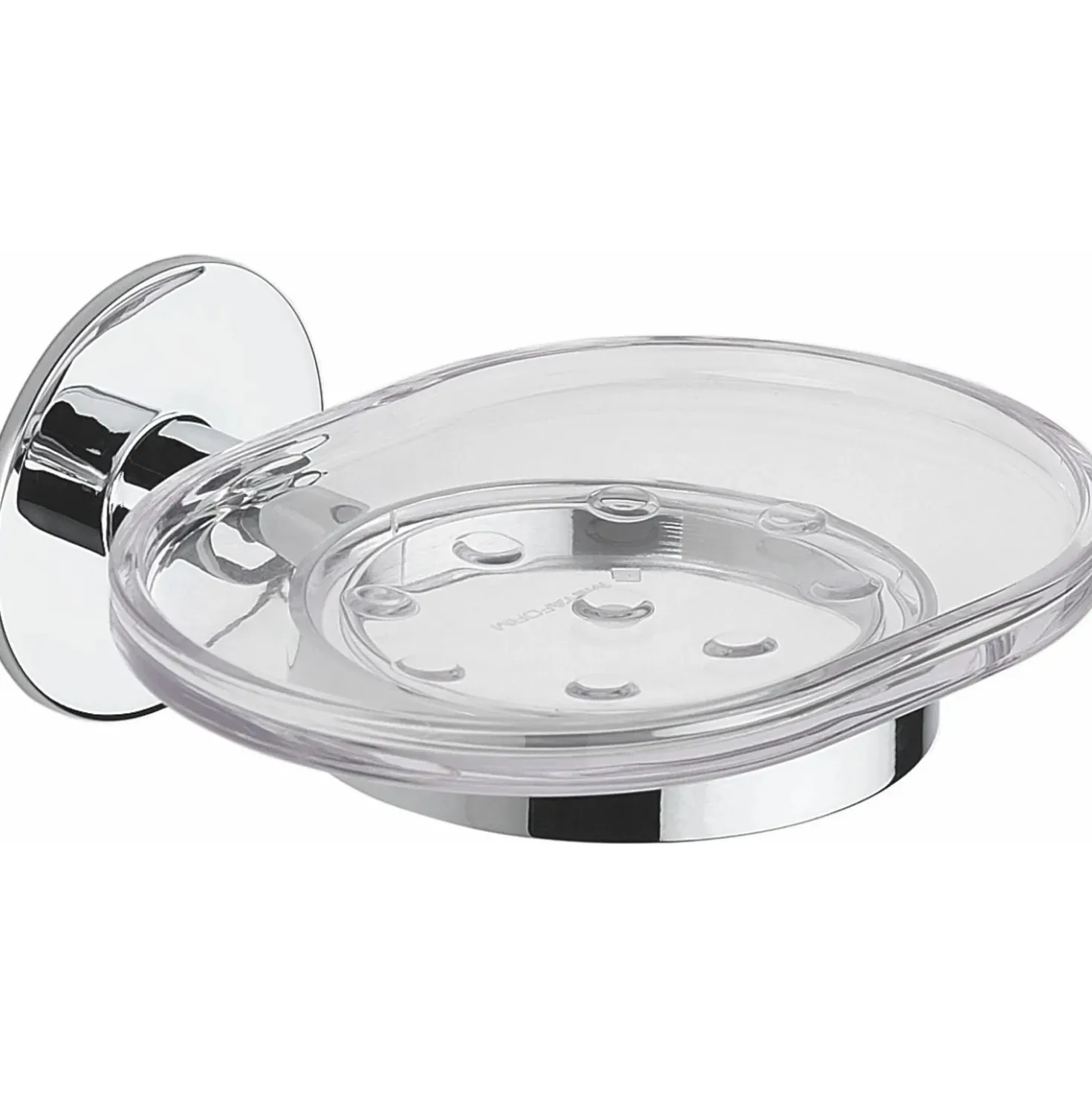 Portasapone bagno serie Wind in San e acciaio inox cromo