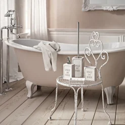 Portasapone bagno Vivienne in ceramica bianco