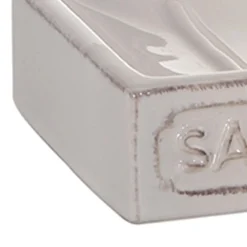 Portasapone bagno Vivienne in ceramica bianco