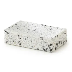 Portasapone bagno Zoe in resina bianco