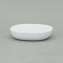Portasapone in plastica Kubik bianca