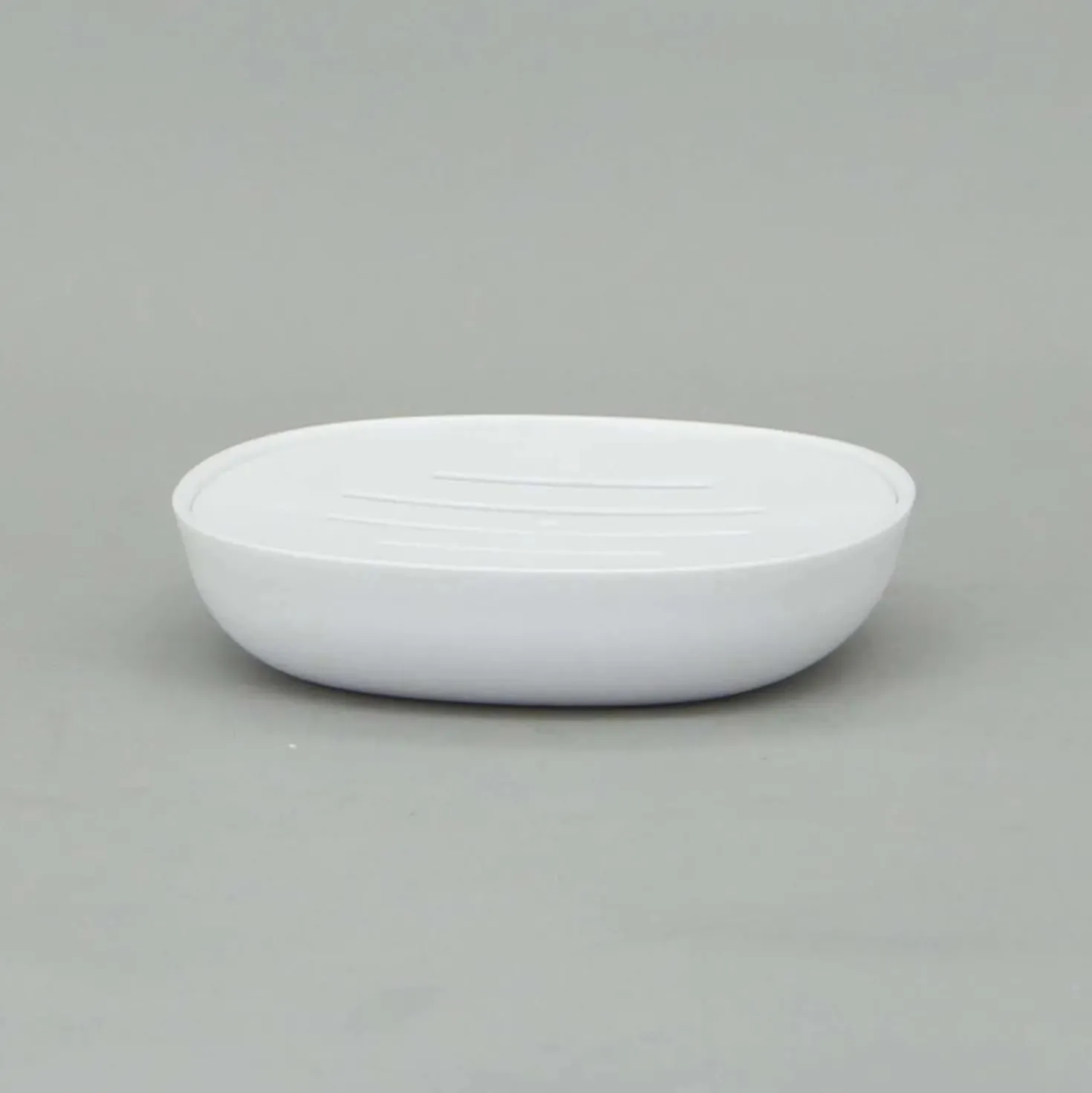 Portasapone in plastica Kubik bianca