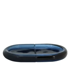 Portasapone in vetro Midnight blu