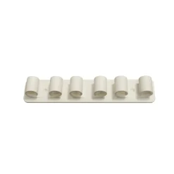 Portascopa in plastica 3 posti bianco