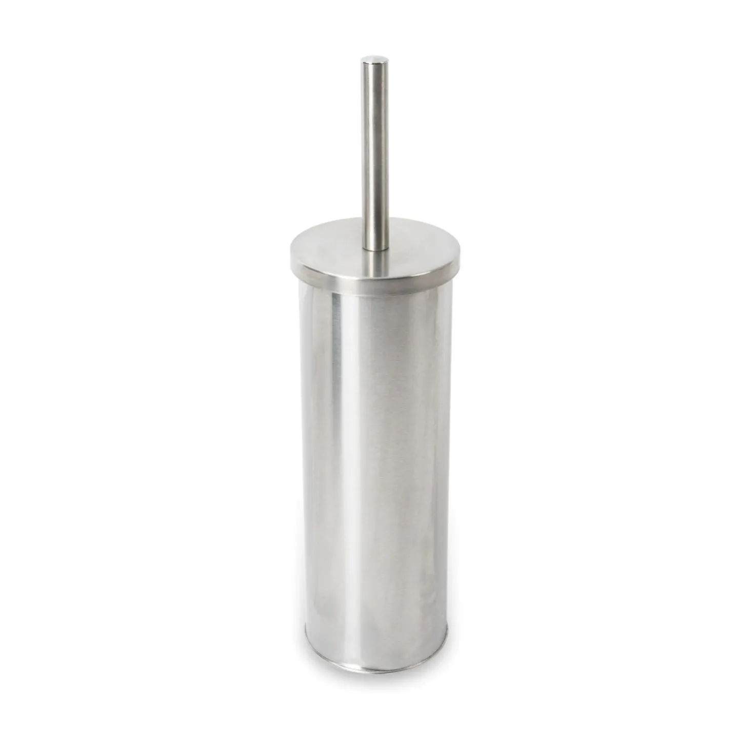 Portascopino bagno Blizz H 38 cm in acciaio inox spazzolato