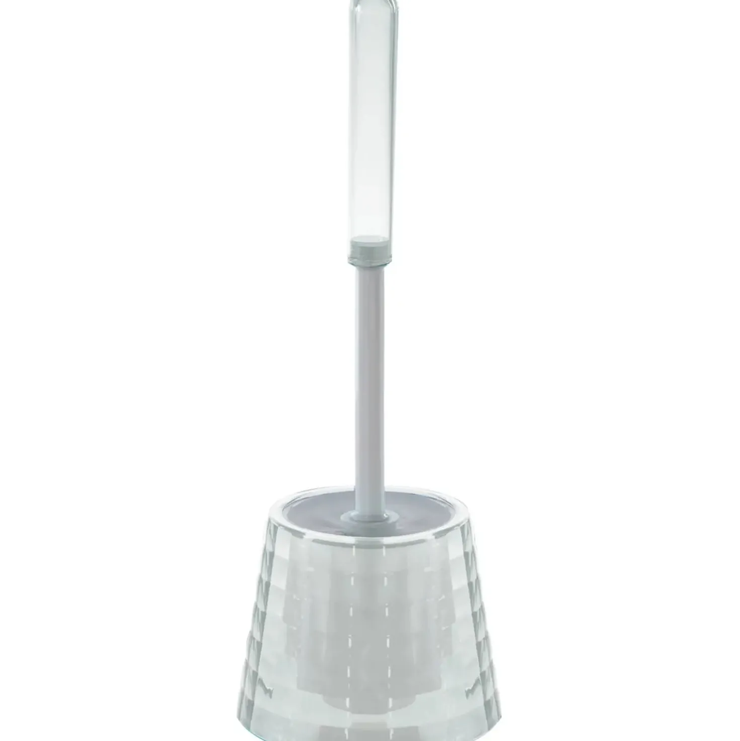 Portascopino bagno Glady H 37 cm trasparente