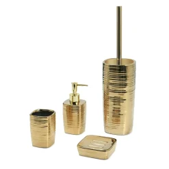 Portascopino bagno Kelly H 40 cm oro