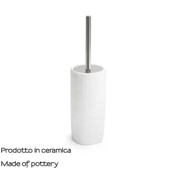 Portascopino bagno Kelly H 40 cm bianco